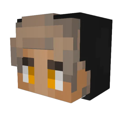 Specket Minecraft avatar head, 3D render