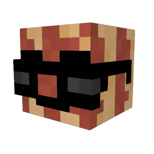 Specktoast Minecraft avatar head, 3D render