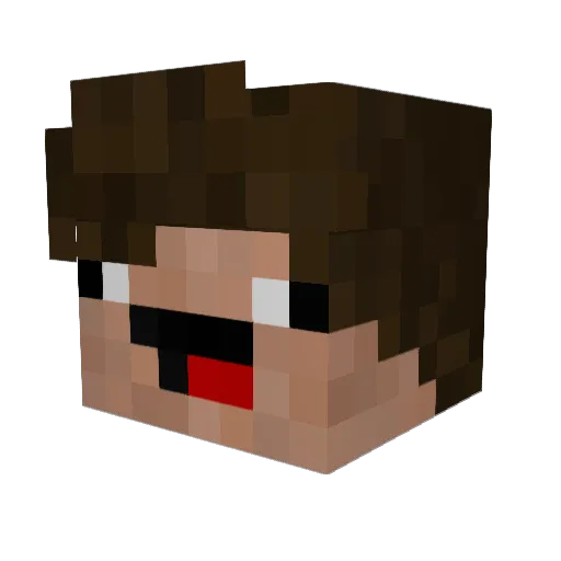 SpecorZ Minecraft avatar head, 3D render