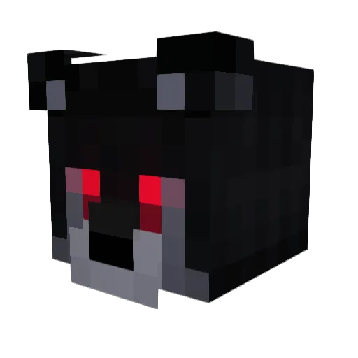 Specter077 Minecraft avatar head, 3D render