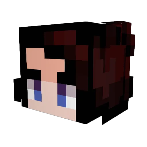 Specter131 Minecraft avatar head, 3D render