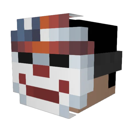 Specter200 Minecraft avatar head, 3D render