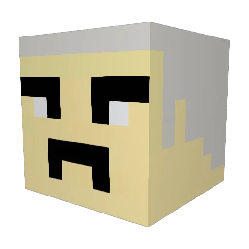 SpecterHowlerYT Minecraft avatar head, 3D render