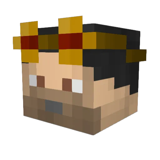 SpecterWolf52 Minecraft avatar head, 3D render