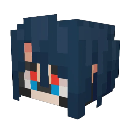 Specter_550 Minecraft avatar head, 3D render