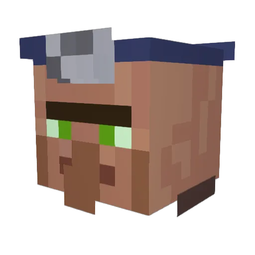 Specticole Minecraft avatar head, 3D render