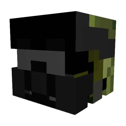 SpectorAlpha Minecraft avatar head, 3D render