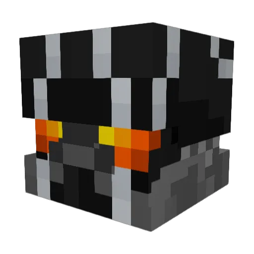 SpectorWolf1000 Minecraft avatar head, 3D render