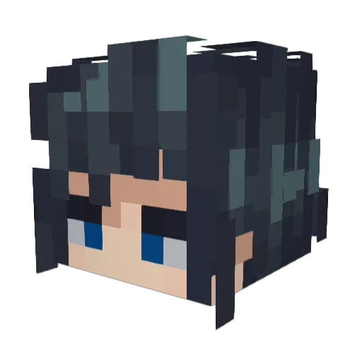 SpectralSpec Minecraft avatar head, 3D render