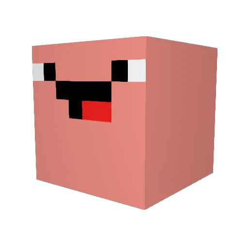 SpectralTrick Minecraft avatar head, 3D render