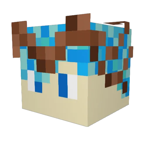 Spectral_Stag Minecraft avatar head, 3D render