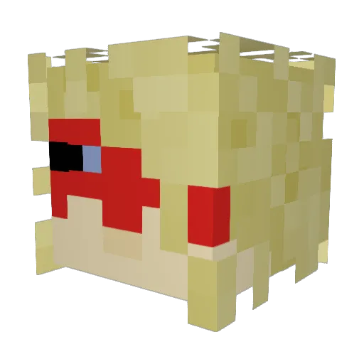 Spectrathegreat Minecraft avatar head, 3D render