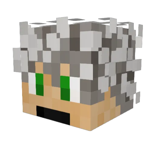 SpectreBlade Minecraft avatar head, 3D render