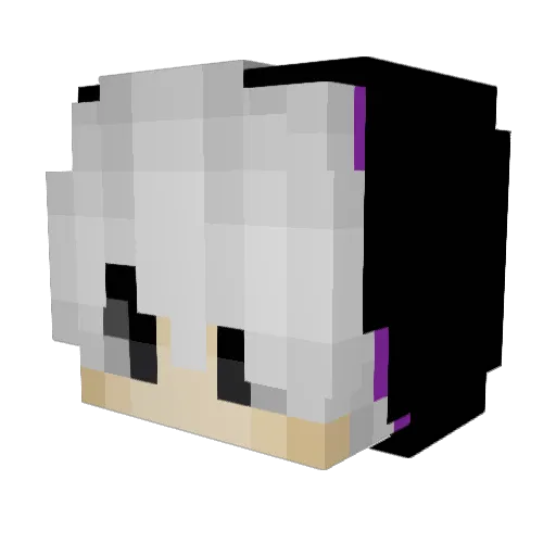 SpectreBonk Minecraft avatar head, 3D render