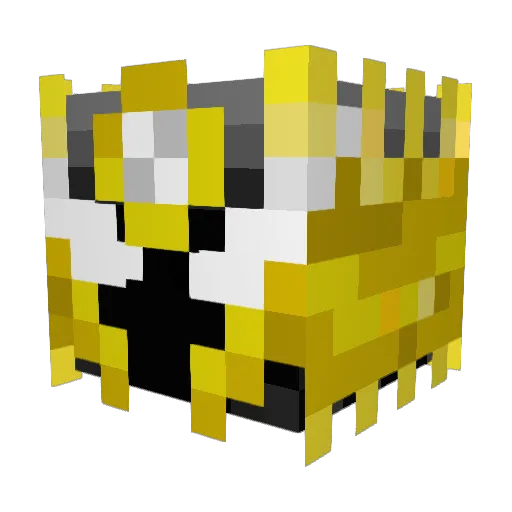 SpectreEx2 Minecraft avatar head, 3D render