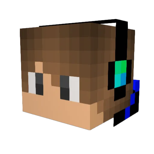 Spectre_1012 Minecraft avatar head, 3D render