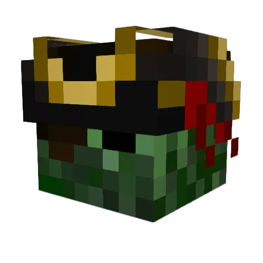 SpectroSlasher Minecraft avatar head, 3D render