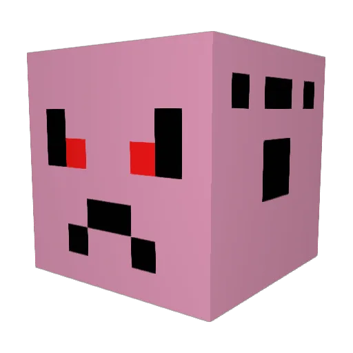 SpectroWizard Minecraft avatar head, 3D render