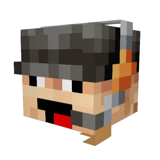 Spectro_666 Minecraft avatar head, 3D render