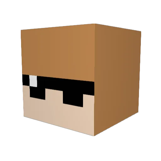 Spectronymus Minecraft avatar head, 3D render