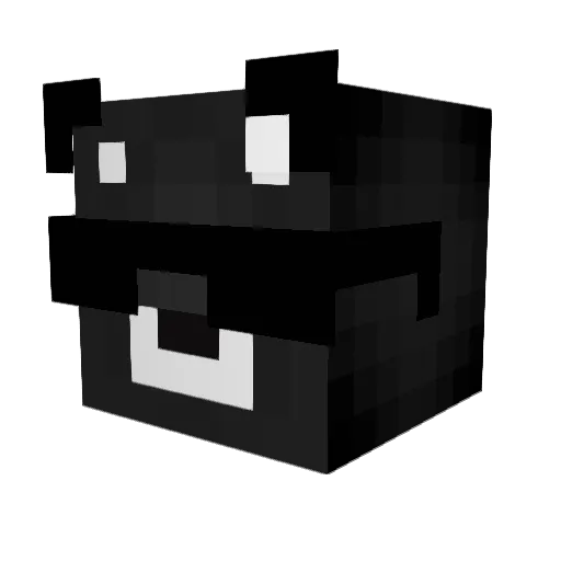 SpectrumXDD Minecraft avatar head, 3D render