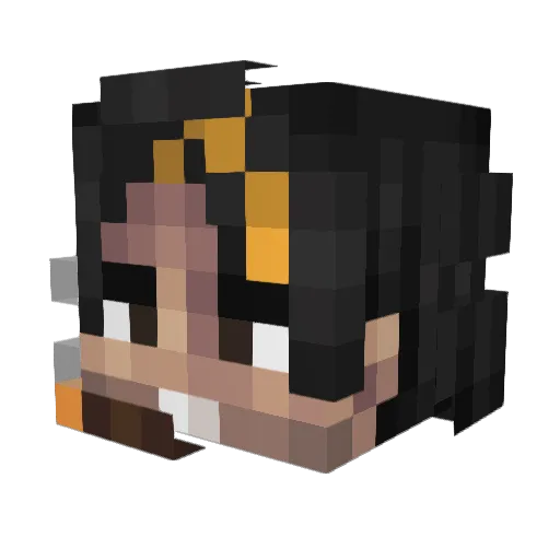Spectrum_11 Minecraft avatar head, 3D render