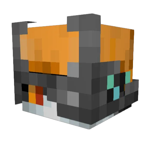 Spectrums Minecraft avatar head, 3D render