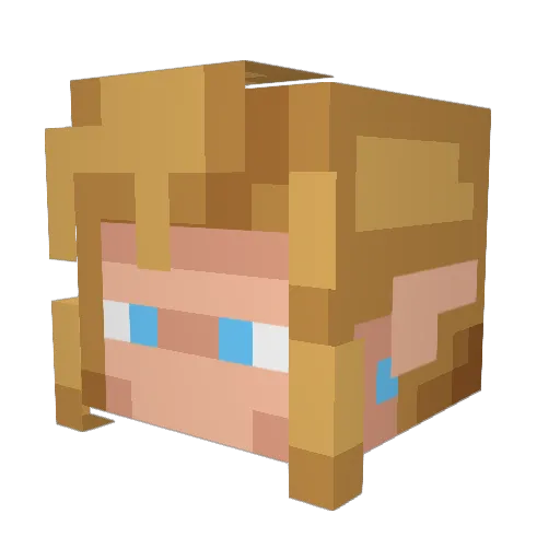 SpedLightyear Minecraft avatar head, 3D render