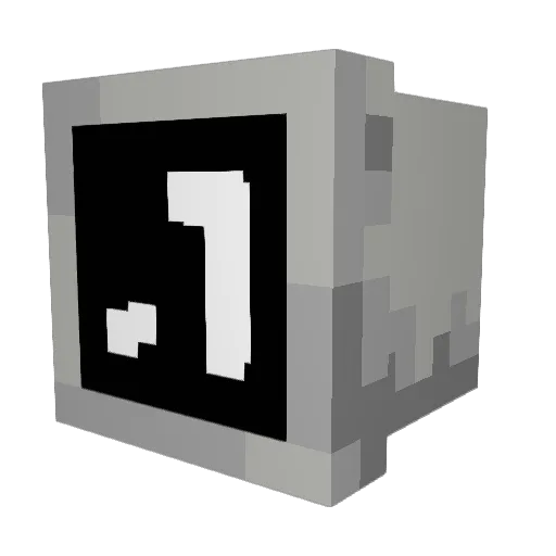Spedable Minecraft avatar head, 3D render