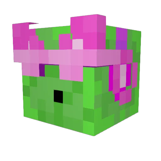 SpeeIsKey Minecraft avatar head, 3D render