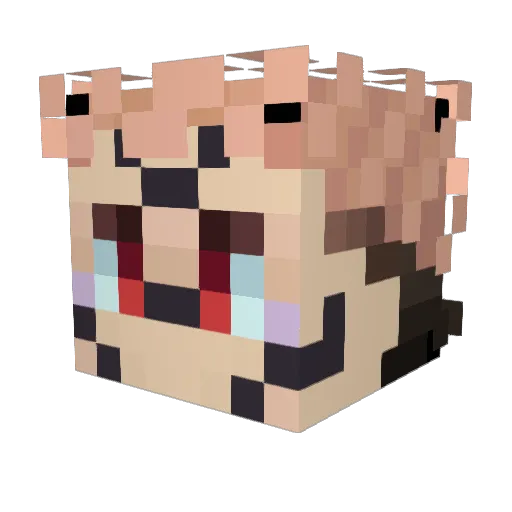Speed2875 Minecraft avatar head, 3D render