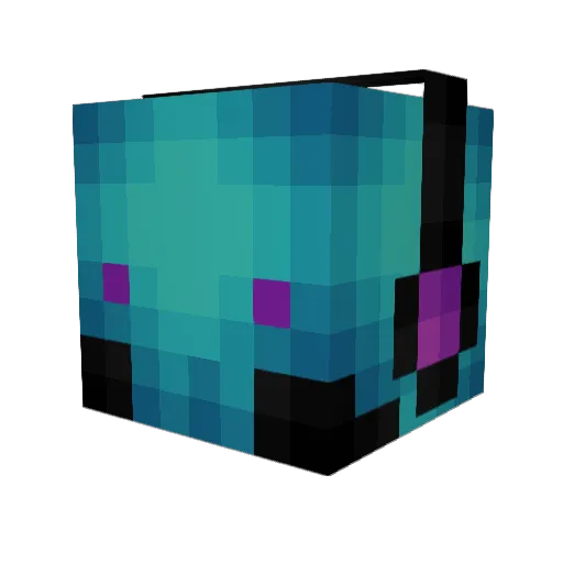 Speed75 Minecraft avatar head, 3D render