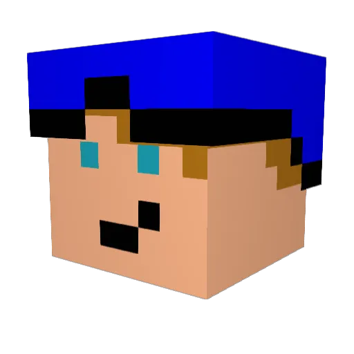 SpeedCrafter_HD Minecraft avatar head, 3D render
