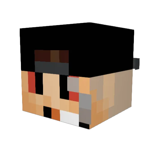 SpeedGurke Minecraft avatar head, 3D render