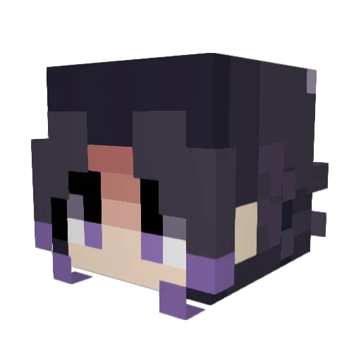 SpeedOut Minecraft avatar head, 3D render