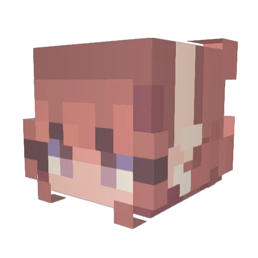 SpeedRacerX87 Minecraft avatar head, 3D render