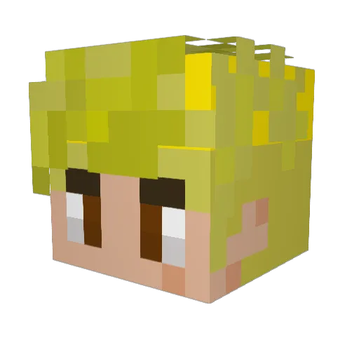 SpeedRunnerBeanS Minecraft avatar head, 3D render
