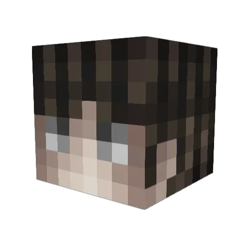 SpeedSiIver Minecraft avatar head, 3D render