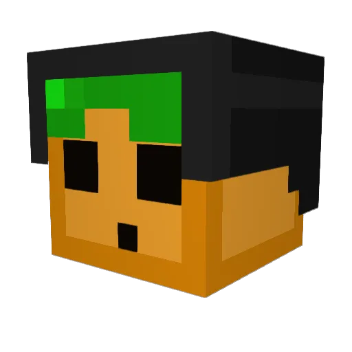 SpeedSlime Minecraft avatar head, 3D render