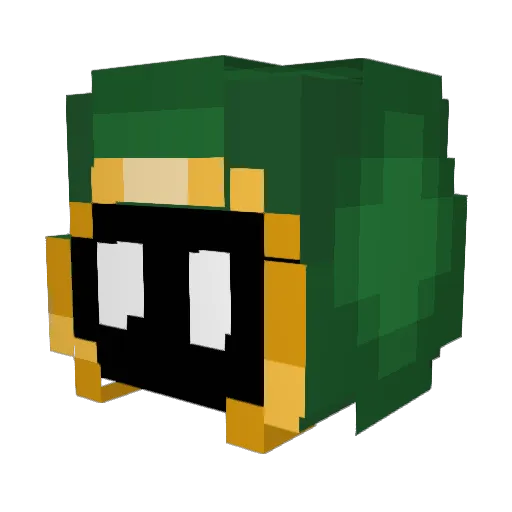 SpeedStrawberry Minecraft avatar head, 3D render