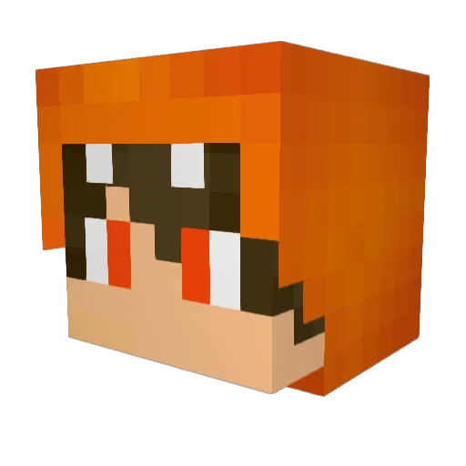 SpeedTwm Minecraft avatar head, 3D render