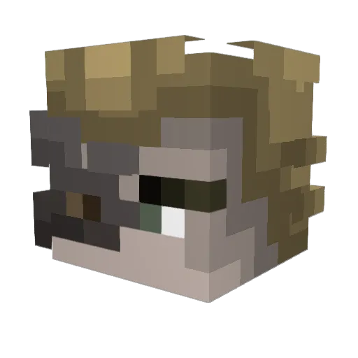 SpeedWagonThe3rd Minecraft avatar head, 3D render
