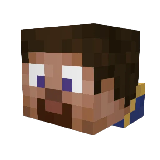 SpeedYensid Minecraft avatar head, 3D render
