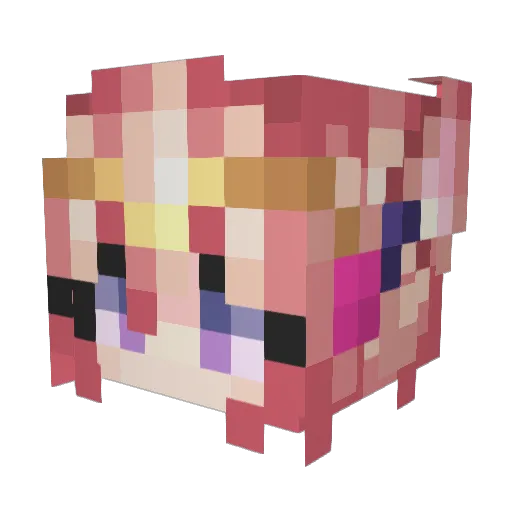 Speed_Walker Minecraft avatar head, 3D render