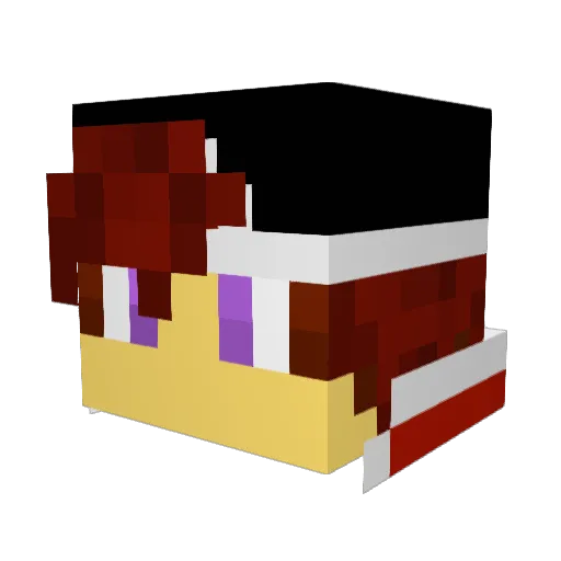 Speeddemon25 Minecraft avatar head, 3D render
