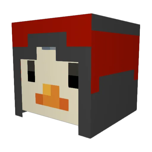 Speederz Minecraft avatar head, 3D render