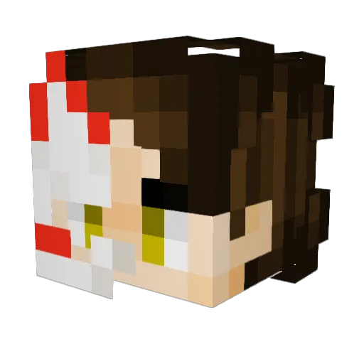 SpeediestMoon1 Minecraft avatar head, 3D render