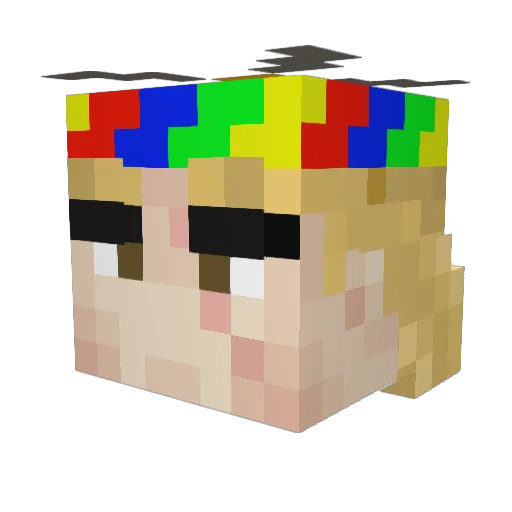 SpeediestWagon Minecraft avatar head, 3D render