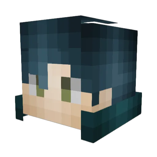 Speednexus Minecraft avatar head, 3D render