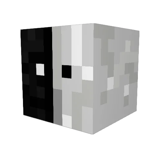 Speedonstage Minecraft avatar head, 3D render